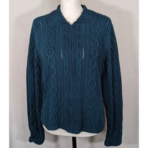 Valerie Stevens Women's Size XL Zipper Sweater/ JacketBust 45" CB 22" NWOT - Picture 2 of 8